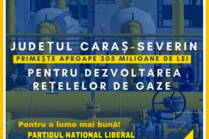 Peste 200 de milioane de lei aduse de PNL pentru reţelele de gaz din Caraş-Severin!