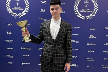 Caransebeşeanul Casian Ivan, cel mai tânăr campion naţional din toate timpurile, premiat de Federaţia Română de Motociclism