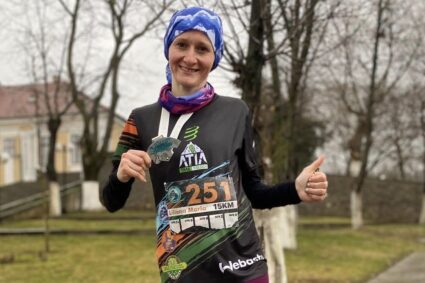 Caransebeşeanca Liliana Dragomir, victorie în cursa de 15 km de la Şiria Winter Trail