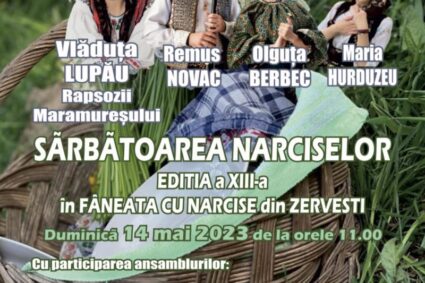 Olguţa Berbec, Vlăduţa Lupău şi Maria Hurduzeu, la Sărbătoarea Narciselor de la Zerveşti!