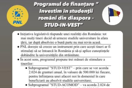 PNL vrea să investească în studenţii români din diaspora!
