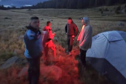 Urs semnalat în noapte, la Zăvoi. Jandarmii și salvamontiștii, la datorie