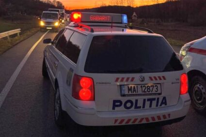 Volkswagen Passat reparat din banii polițiștilor, din nou pe DN6